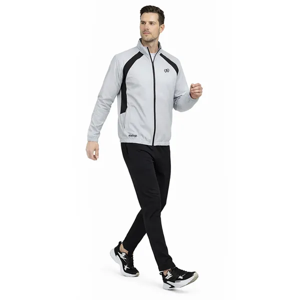 Grey_And_Black_Premium_Polyester_And_Spandex_Jacket_For_Men