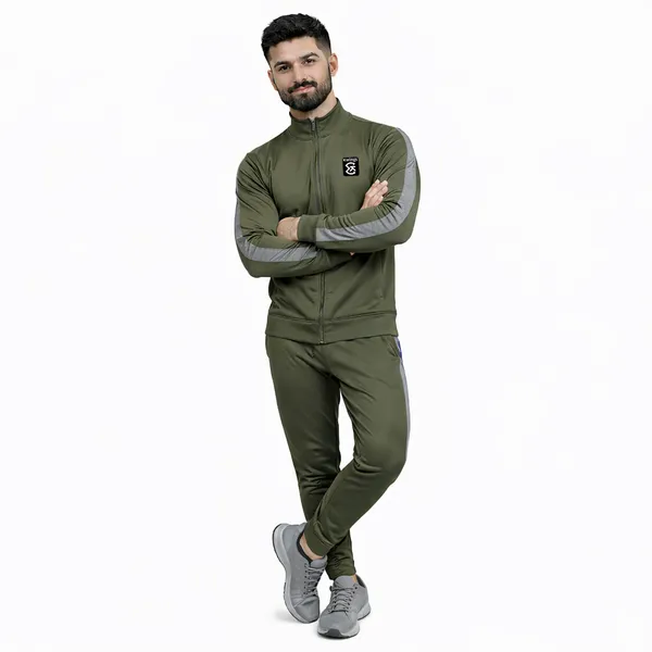Olive_Green_Premium_Polyester_And_Spandex_Tracksuit_For_Men