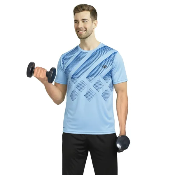 Sky_Blue_Premium_Polyester_And_Spandex_Sports_T-Shirt_For_Men
