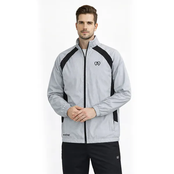 Grey_And_Black_Premium_Polyester_And_Spandex_Jacket_For_Men