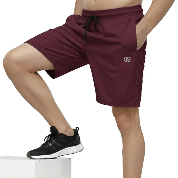 Maroon_Premium_Polyester_And_Spandex_Sports_Shorts_For_Men