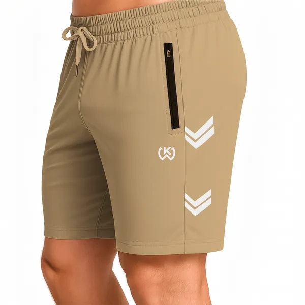 Beige_Premium_Polyester_And_Spandex_Sports_Shorts_For_Men