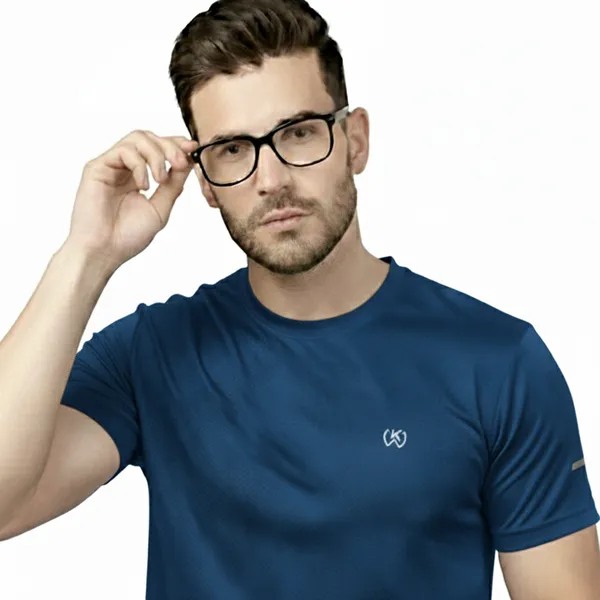 Navy_Blue_Premium_Polyester_And_Spandex_Sports_T-Shirt_For_Men