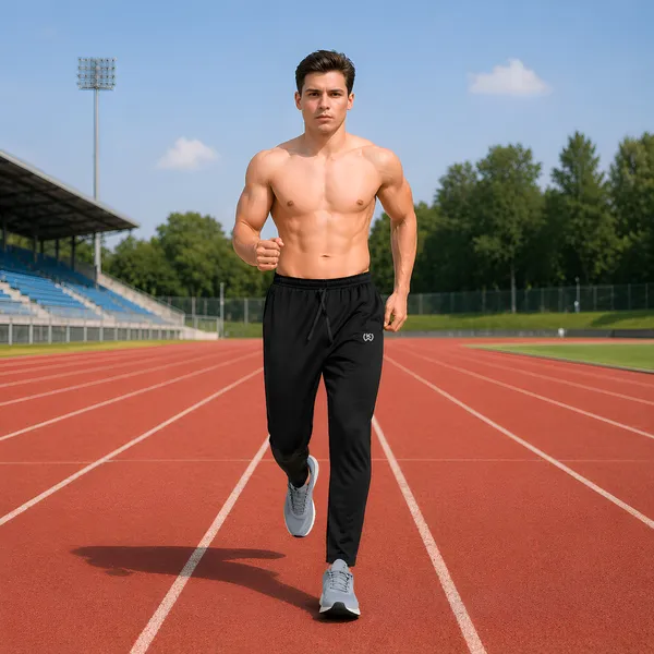 Black_Premium_Polyester_And_Spandex_Track_Pants_For_Men