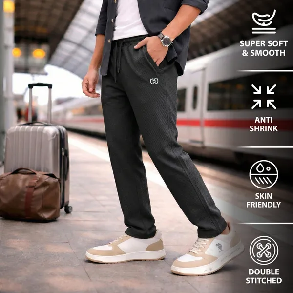 White_Premium_Polyester_And_Spandex_Track_Pants_For_Men