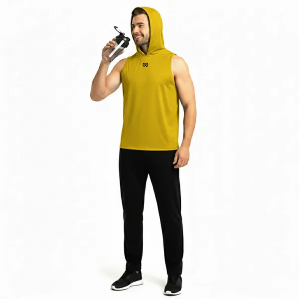 Yellow_Premium_Polyester_And_Spandex_Tank_Top_For_Men