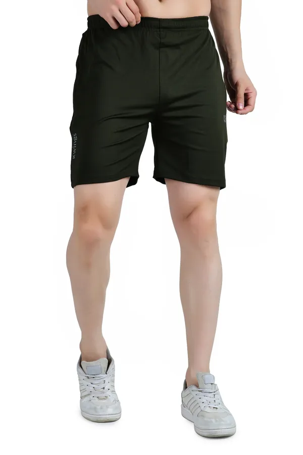 Olive_Green_Premium_Polyester_And_Spandex_Sports_Shorts_For_Men
