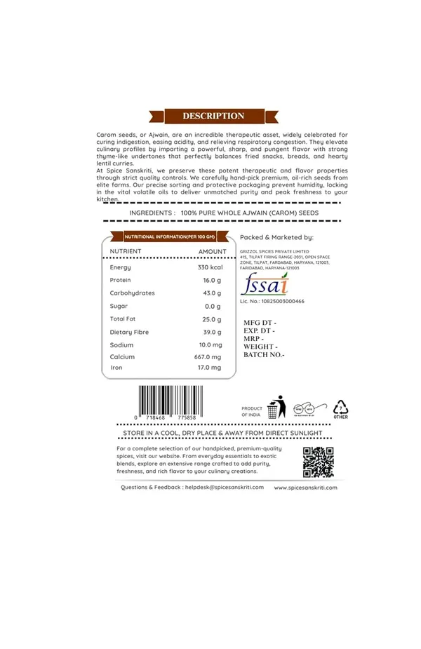Spice_Sanskriti_Carom_Seeds_Ajwain_Premium_Quality_Whole_Carom_Seeds_Natural_And_Unpolished_Fresh,_Aromatic_And_Rich_in_Flavor_Ideal_for_Cooking,_Baking_And_Traditional_Recipes_1_Kg