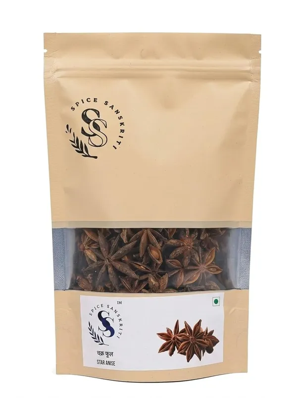 Spice_Sanskriti_Whole_Star_Anise_Pure,_Natural_And_Highly_Aromatic_Indian_Spices_Premium_Whole_Chakra_Phool_for_Biryani,_Garam_Masala,_Soups_And_Baking_Rich_Flavor_And_Healthy_Taste