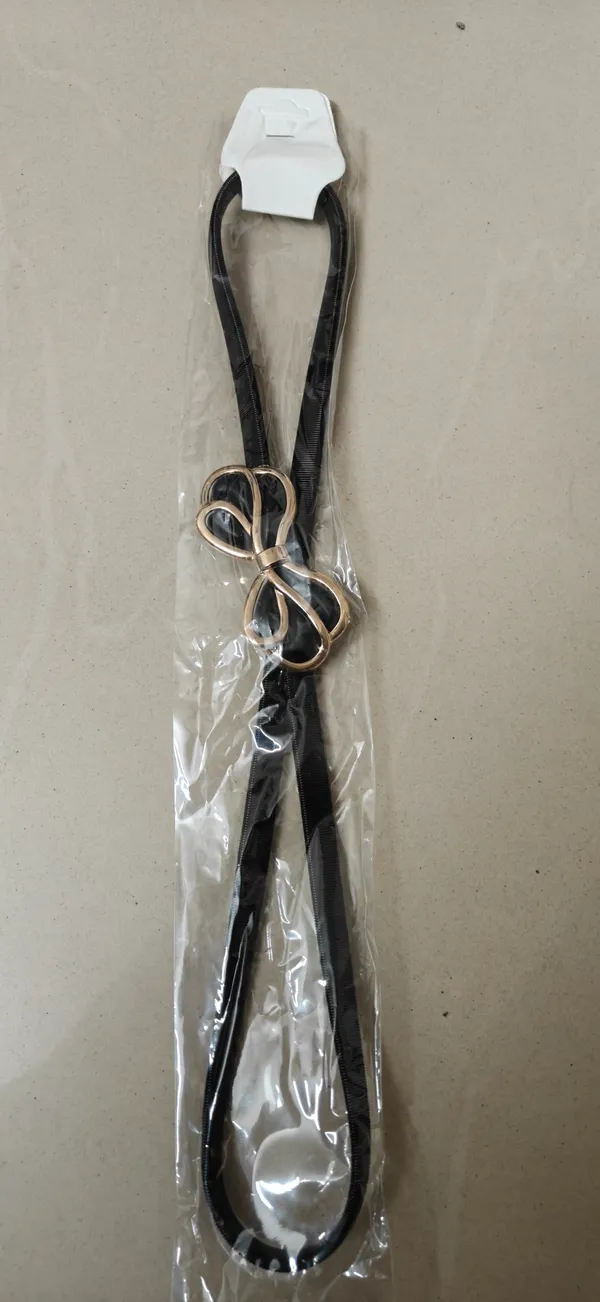 Black_Nylon_With_Metal_Buckle_Waist_Belt_For_Women