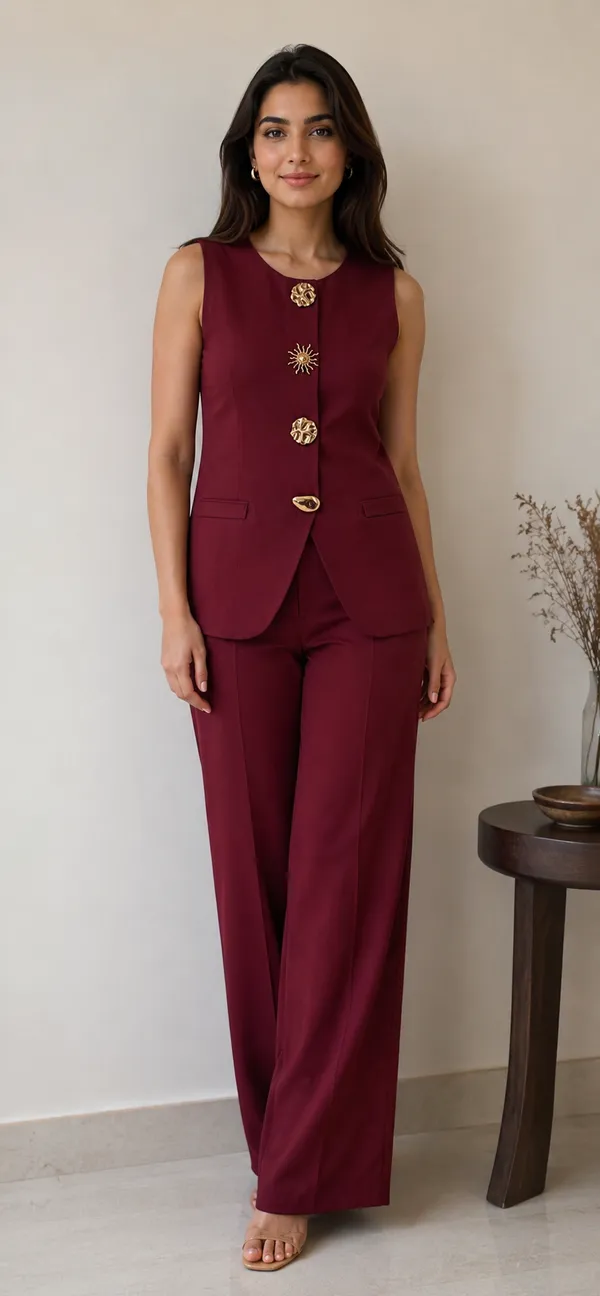 Maroon_Sleeveless_Cotton_Top_For_Women