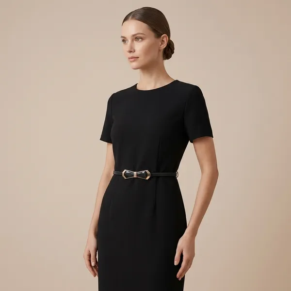 Black_With_Golden_Buckle_Waist_Belt_For_Women