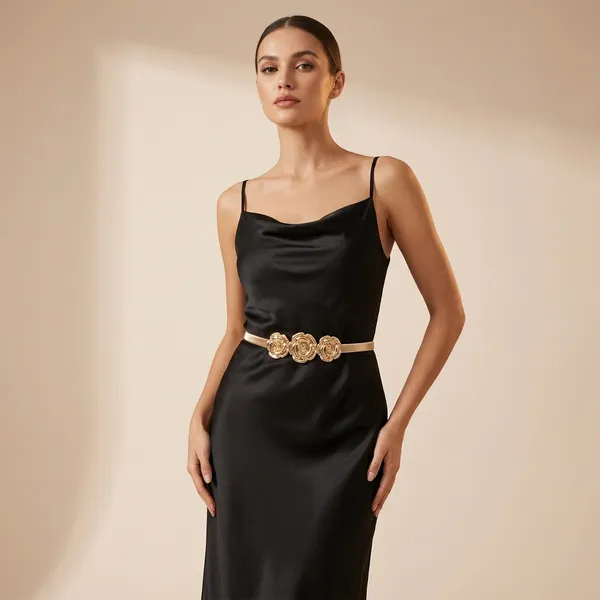Golden_Metal_Decorative_Waist_Belt_For_Women
