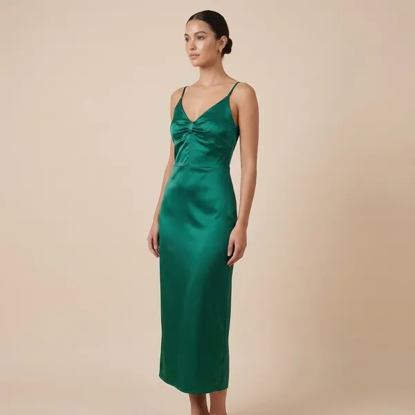 Emerald_Green_Satin_Party_Dress_For_Women