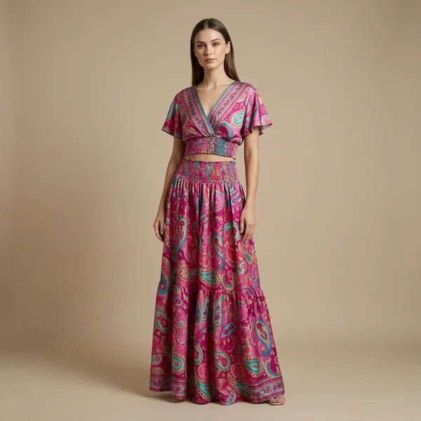 Pink_Paisley_Print_Smocked_Waist_Top_And_Plazzo_Set_For_Women