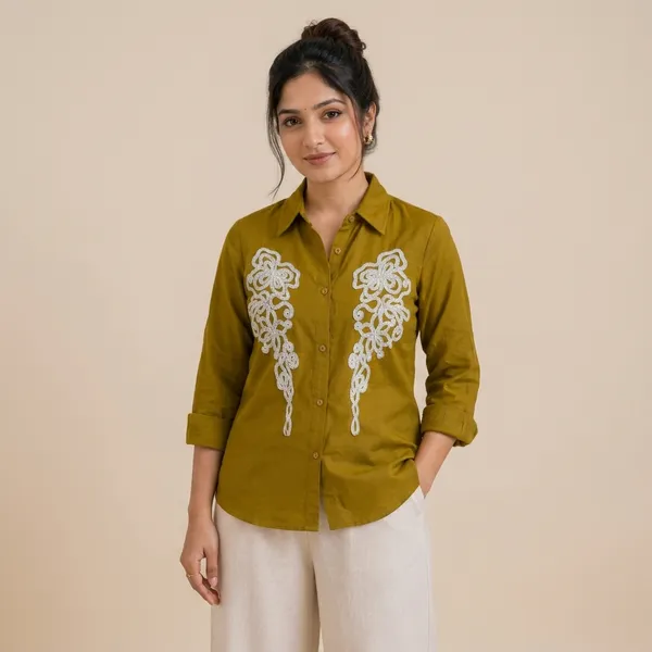 Mustard_Collar_Shirt_For_Women