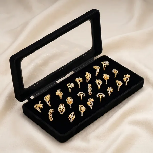 Gold_Plated_Brass_Ornate_Ring_Set_Of_24_For_Women