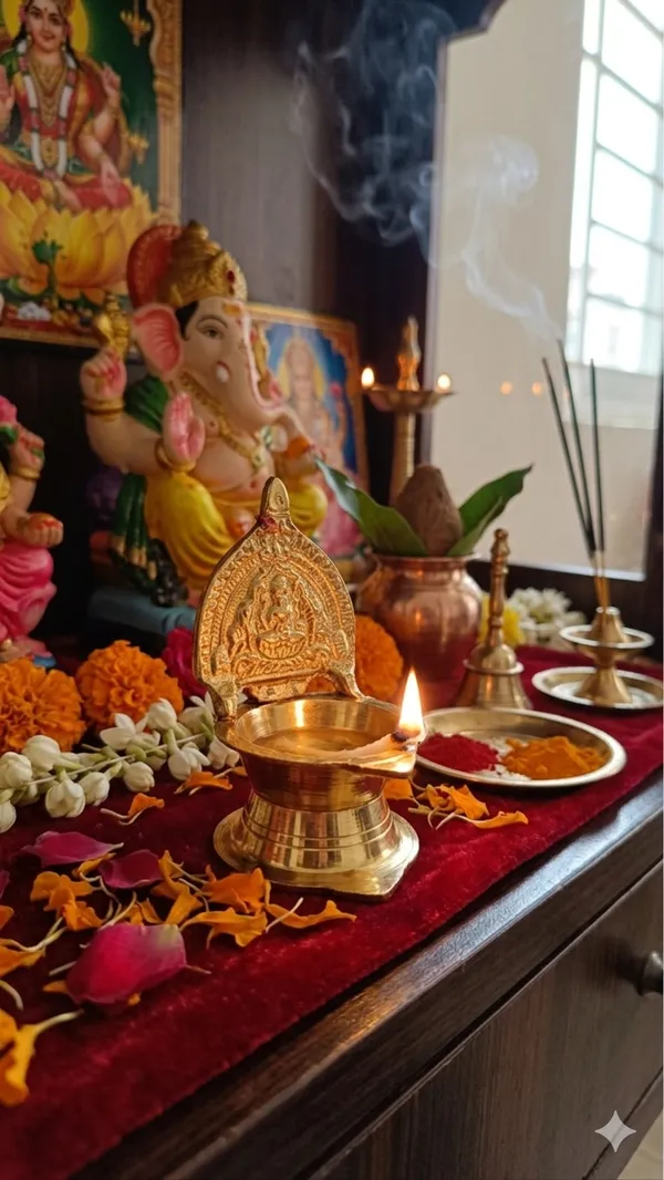 Gold_Brass_Pooja_Kamatchi_Peacock_Design_Diya