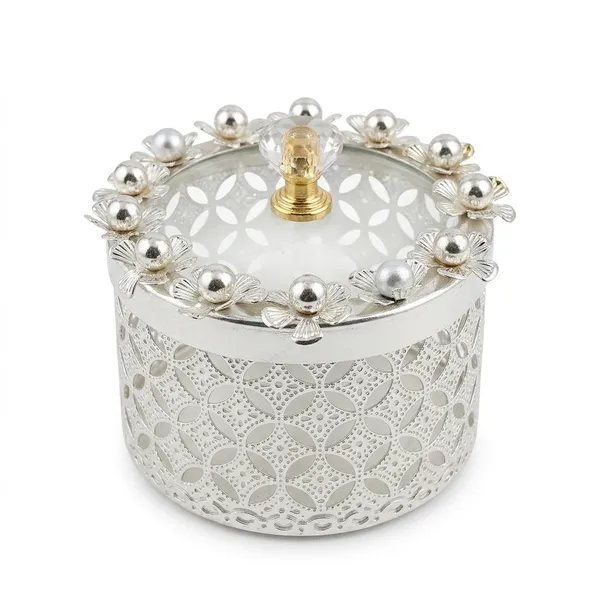 Silver_German_Floral_Pattern_Decorative_Storage_Jar_With_Lid