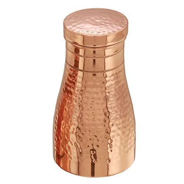Copper_Copper_Hammered_Water_Bottle_With_Lid