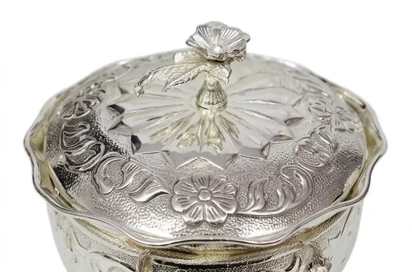 Silver_German_Floral_Embossed_Footed_Serving_Bowl_With_Lid