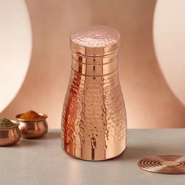Copper_Copper_Hammered_Water_Bottle_With_Lid