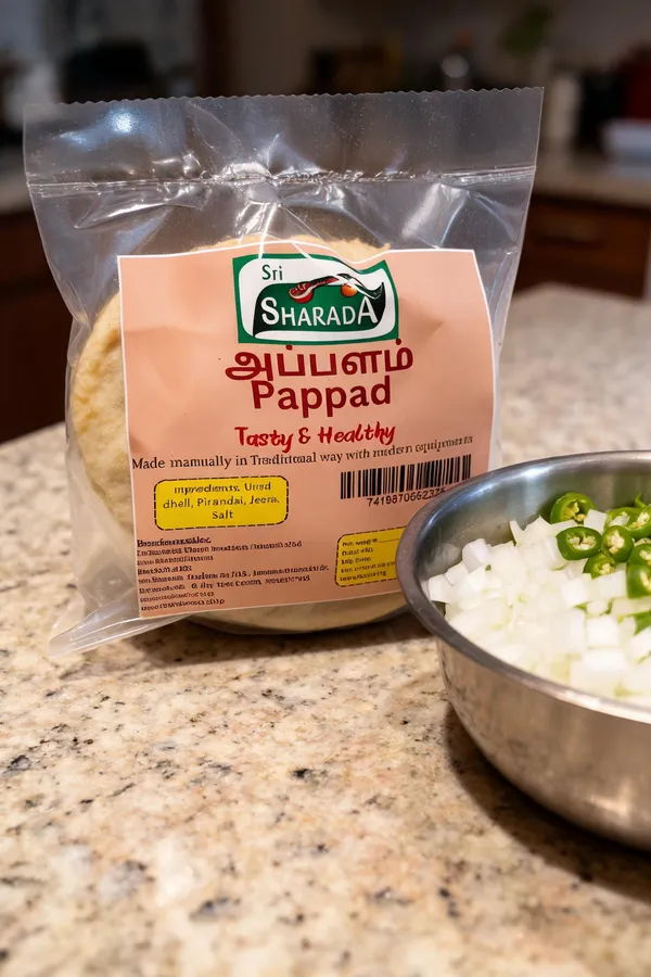 Sri_Sharada_Appalam_(4")Pappad_Traditional_Urad_Dal_Pappad_-_Pack_of_8