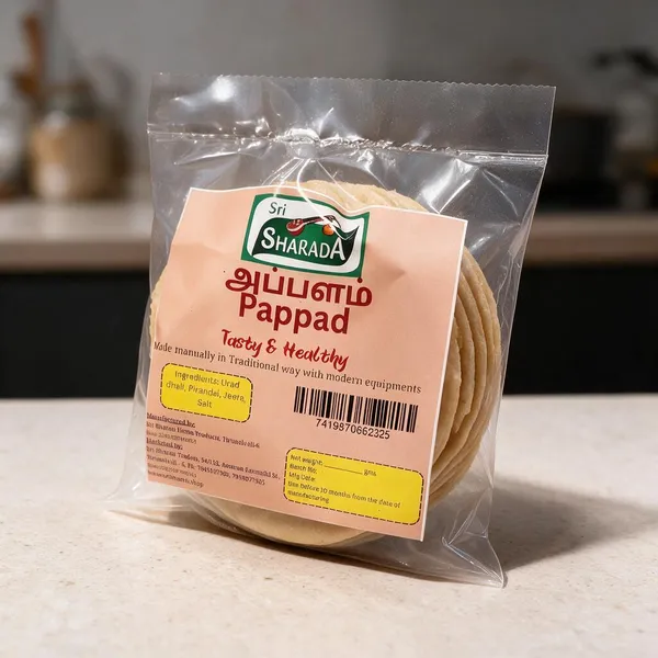 Sri_Sharada_Appalam_(4")Pappad_Traditional_Urad_Dal_Pappad_-_Pack_of_8
