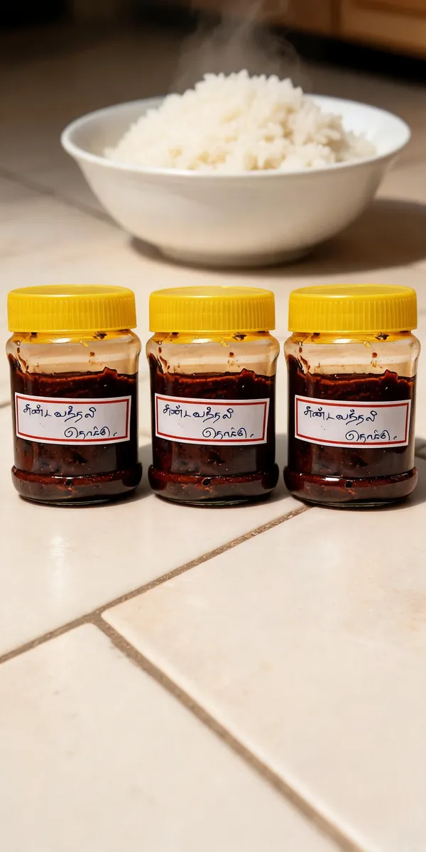 Sri_Sharada_(Turkey_Berry/Sundakkai)_Vathakkuzhambu_Paste_-_Tasty_Traditional_Indian_Rice_Mix_Paste_-_Pack_of_3