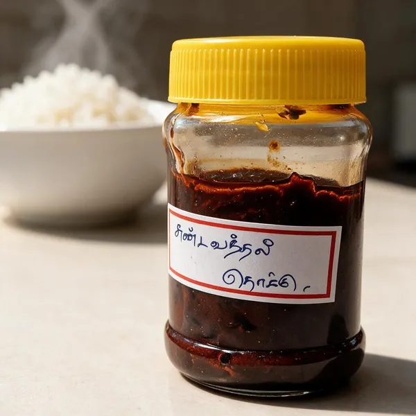 Sri_Sharada_(Turkey_Berry/Sundakkai)_Vathakkuzhambu_Paste_-_Tasty_Traditional_Indian_Rice_Mix_Paste_-_Pack_of_3