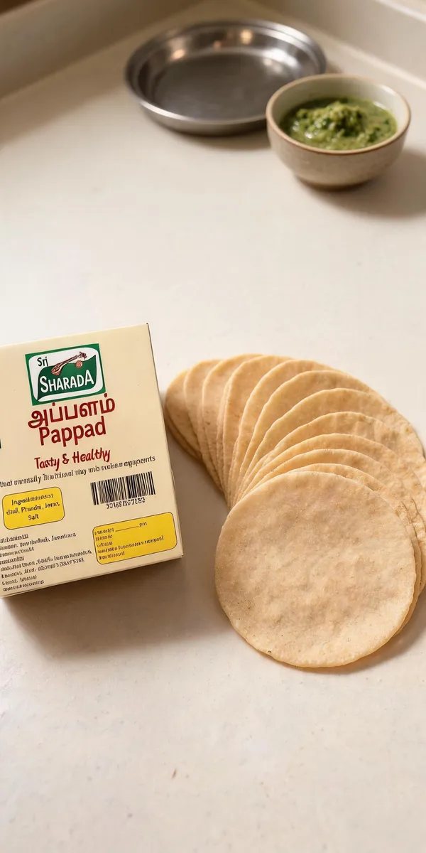 Sri_Sharada_Appalam_(3")Pappad_Traditional_Urad_Dal_Pappad_-_Pack_of_8