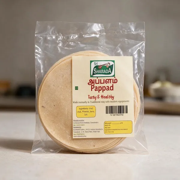 Sri_Sharada_Appalam_(3")Pappad_Traditional_Urad_Dal_Pappad_-_Pack_of_8