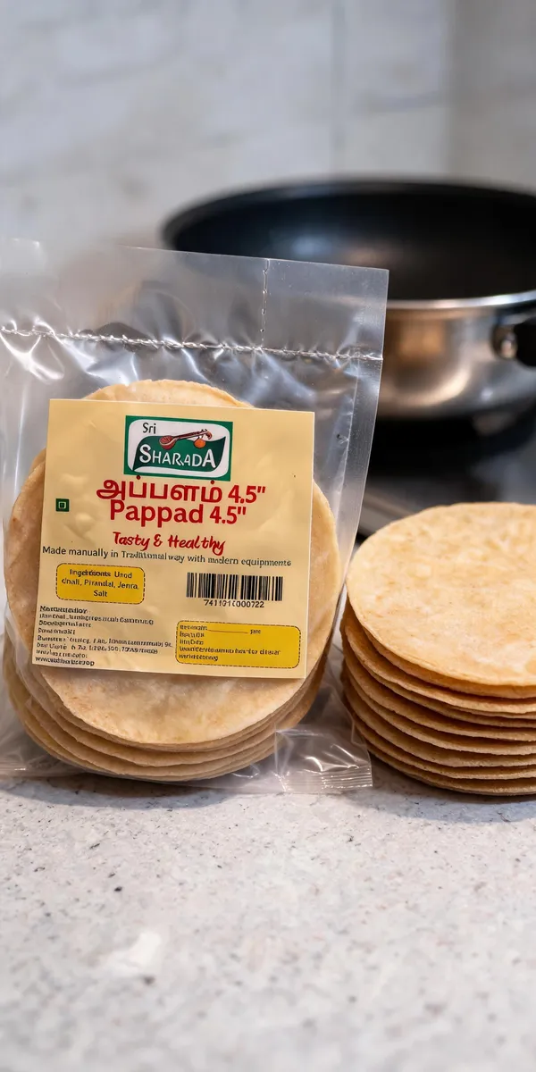 Sri_Sharada_Appalam_(4.5")Pappad_Traditional_Urad_Dal_Pappad_-_Pack_of_7