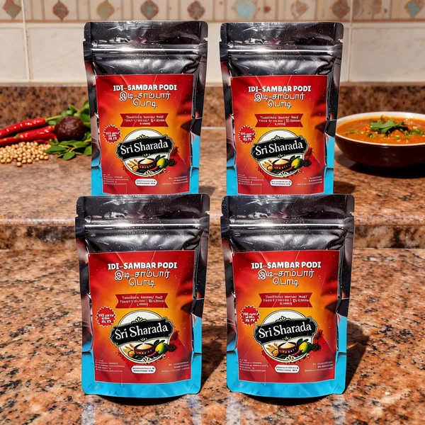 Sri_Sharada_Idi_Sambar_Podi_Traditional_Spice_Mix_100gms_-_Pack_of_4