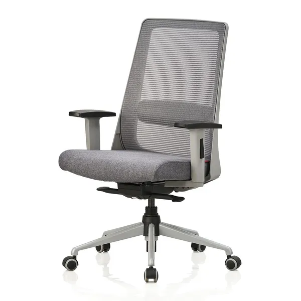 Grey_Nylon_Frame_Mesh_Back_Fabric_Seat_Chrome_Base_High-Back_Ergonomic_Chair