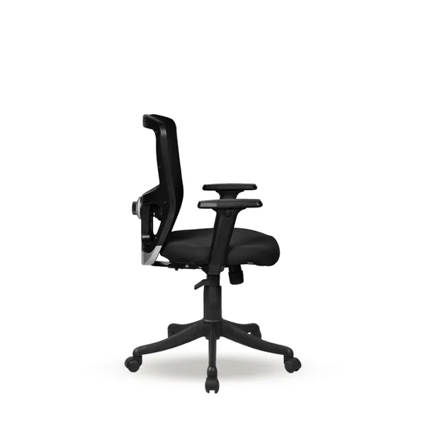 Black_Nylon_Frame_Mesh_Back_Fabric_Seat_Chrome_Base_Swivel_Ergonomic_Chair