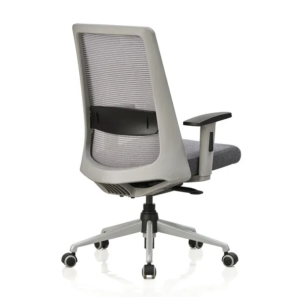 Grey_Nylon_Frame_Mesh_Back_Fabric_Seat_Chrome_Base_High-Back_Ergonomic_Chair