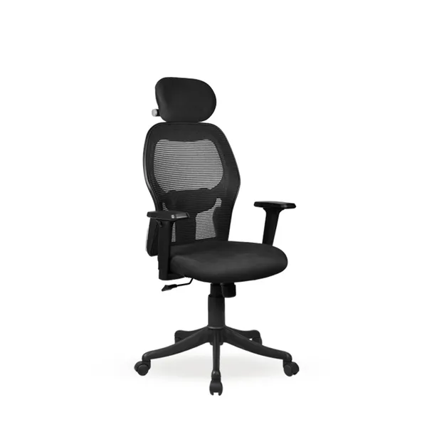 Black_Nylon_Frame_Mesh_Back_Fabric_Seat_Chrome_Base_Ergonomic_Office_Chair