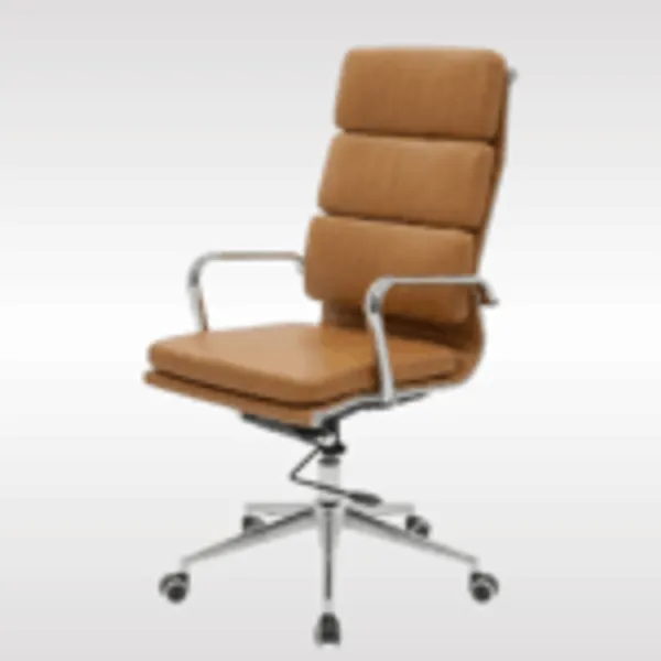 Tan_Pu_Leather_Metal_Frame_High_Density_Foam_Executive_Office_Chair