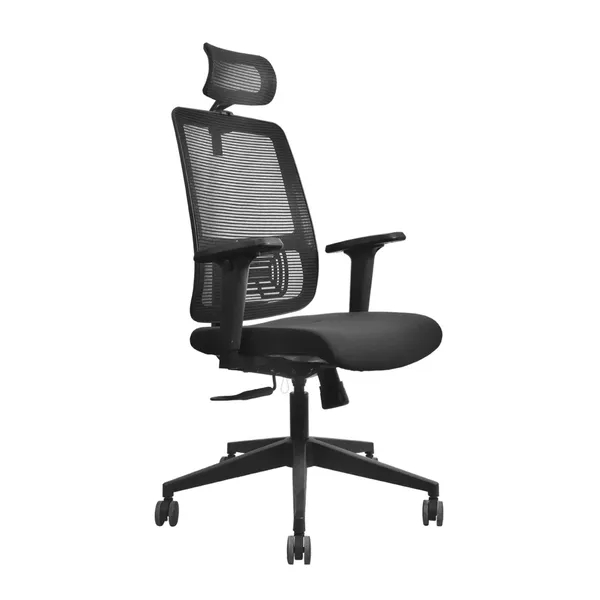 Black_Nylon_Frame_Mesh_Back_Fabric_Seat_Chrome_Base_Adjustable_Office_Chair
