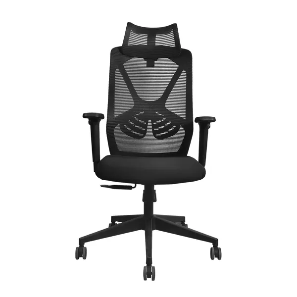Black_Nylon_Frame_Mesh_Back_Fabric_Seat_Chrome_Base_High-Back_Office_Chair