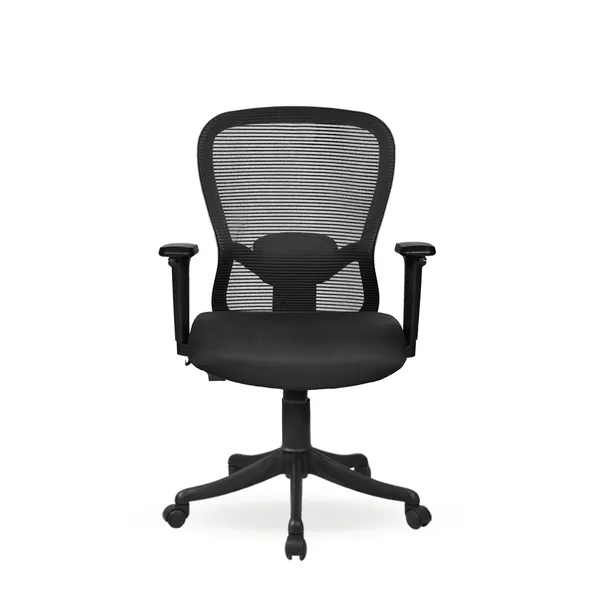 Black_Nylon_Frame_Mesh_Back_Fabric_Seat_Chrome_Base_High-Back_Chair_With_Headrest