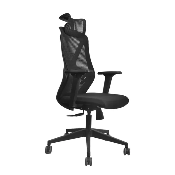 Black_Nylon_Frame_Mesh_Back_Fabric_Seat_Chrome_Base_High-Back_Office_Chair