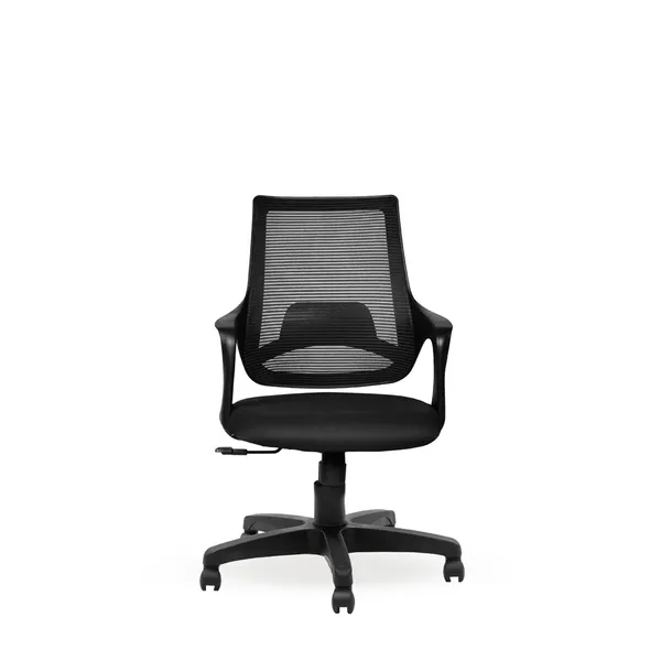 Black_Nylon_Frame_Mesh_Back_Fabric_Seat_Chrome_Base_Ergonomic_Office_Chair