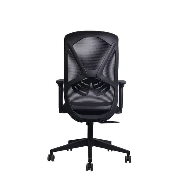 Black_Nylon_Frame_Mesh_Back_Fabric_Seat_Chrome_Base_High-Back_Office_Chair