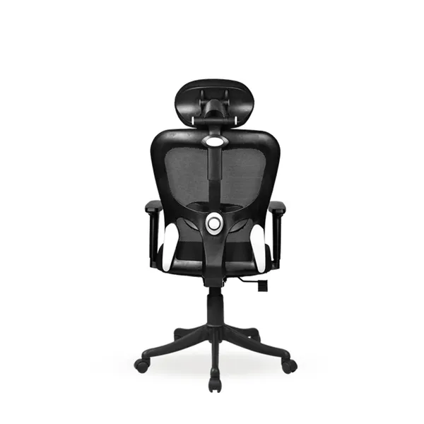 Black_Nylon_Frame_Mesh_Back_Fabric_Seat_Chrome_Base_High-Back_Ergonomic_Chair