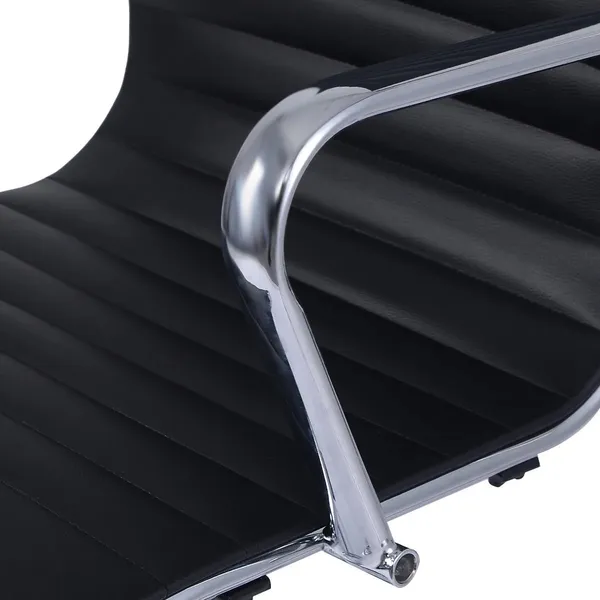 Black_Pu_Leather_Metal_Frame_High_Density_Foam_High-Back_Leatherette_Chair