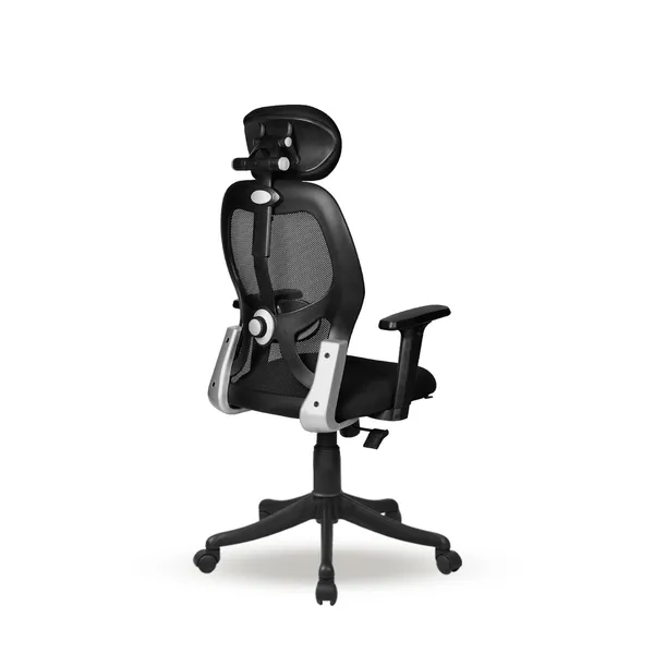 Black_Nylon_Frame_Mesh_Back_Fabric_Seat_Chrome_Base_Ergonomic_Office_Chair