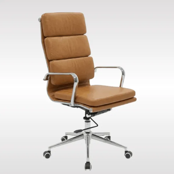 Tan_Pu_Leather_Metal_Frame_High_Density_Foam_Executive_Office_Chair