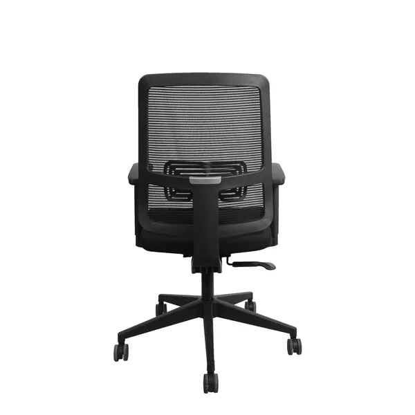 Black_Nylon_Frame_Mesh_Back_Fabric_Seat_Chrome_Base_Adjustable_Office_Chair